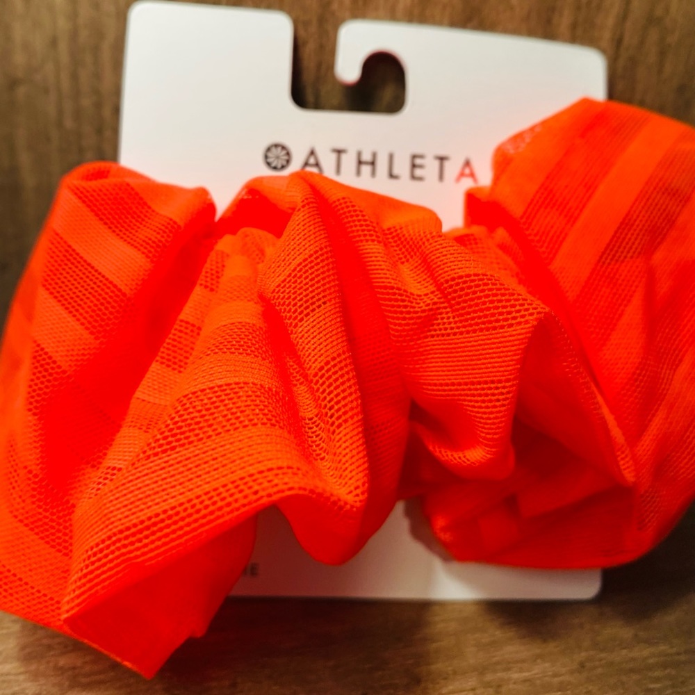 Athleta Oversized Scrunchie - Red/Orange - NWT